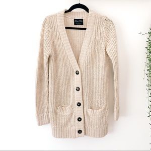 Zara Knit Boyfriend Sweater with elbow patches